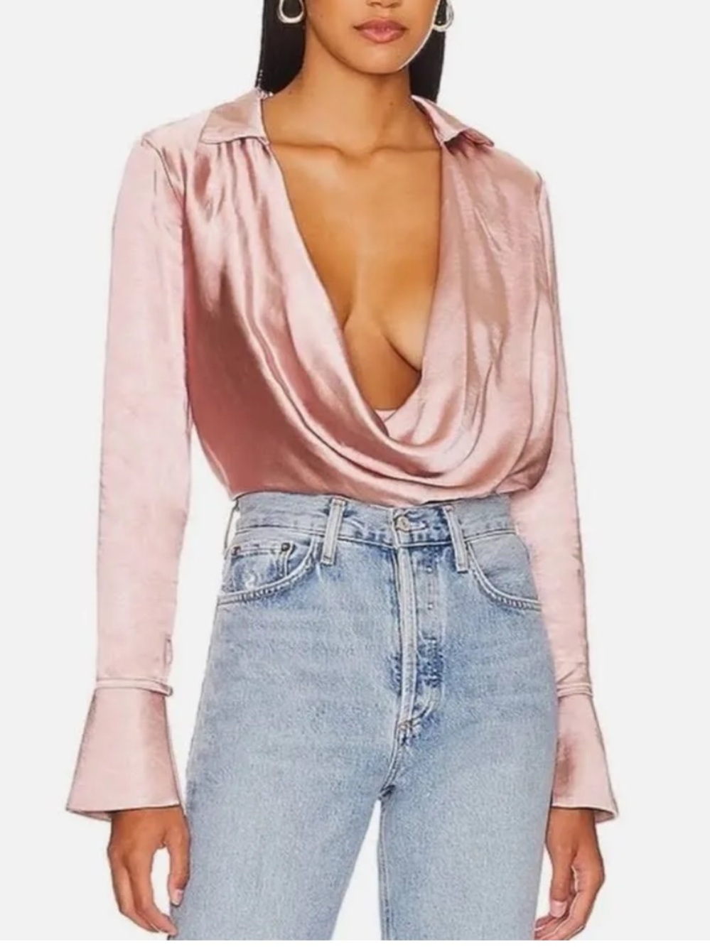NWT Remi x Revolve Marissa Top in Dusty Pink. Women’s Large